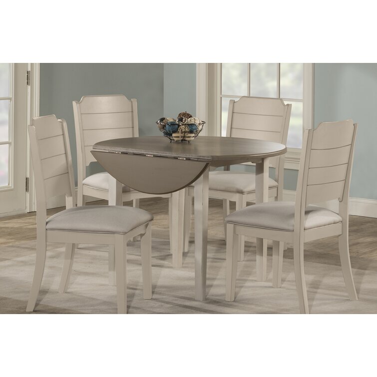 White compact best sale table and chairs